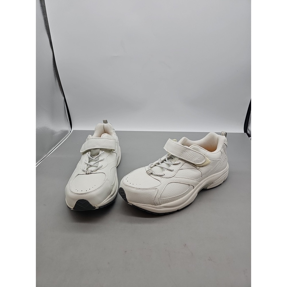 Dr Comfort Winner Shoes Mens Size 10.5 X Wide Orthopedic White Leather Sneakers